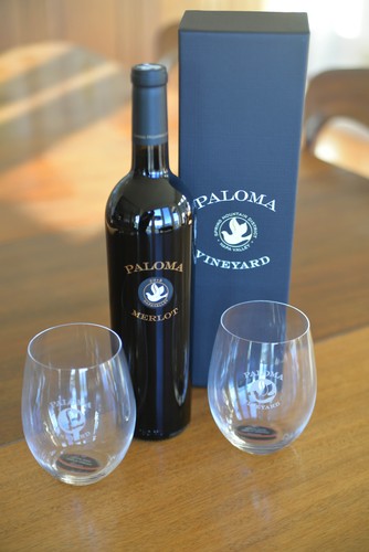 Paloma Merlot & Etched Tumblers